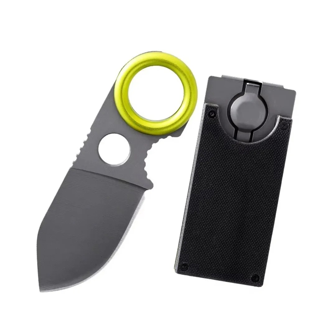 Edc Carry Pocket Knife - Mini EDC Ring Fixed Blade Knife