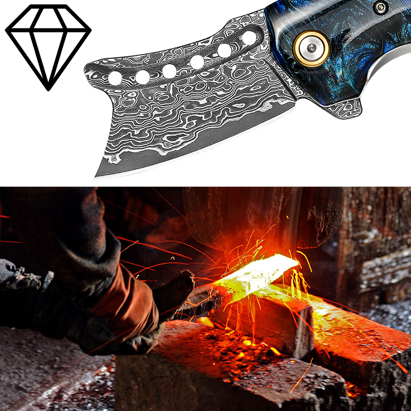Handmade Damascus Steel Pocket - Edc Carry Pocket Knife 评论和价格